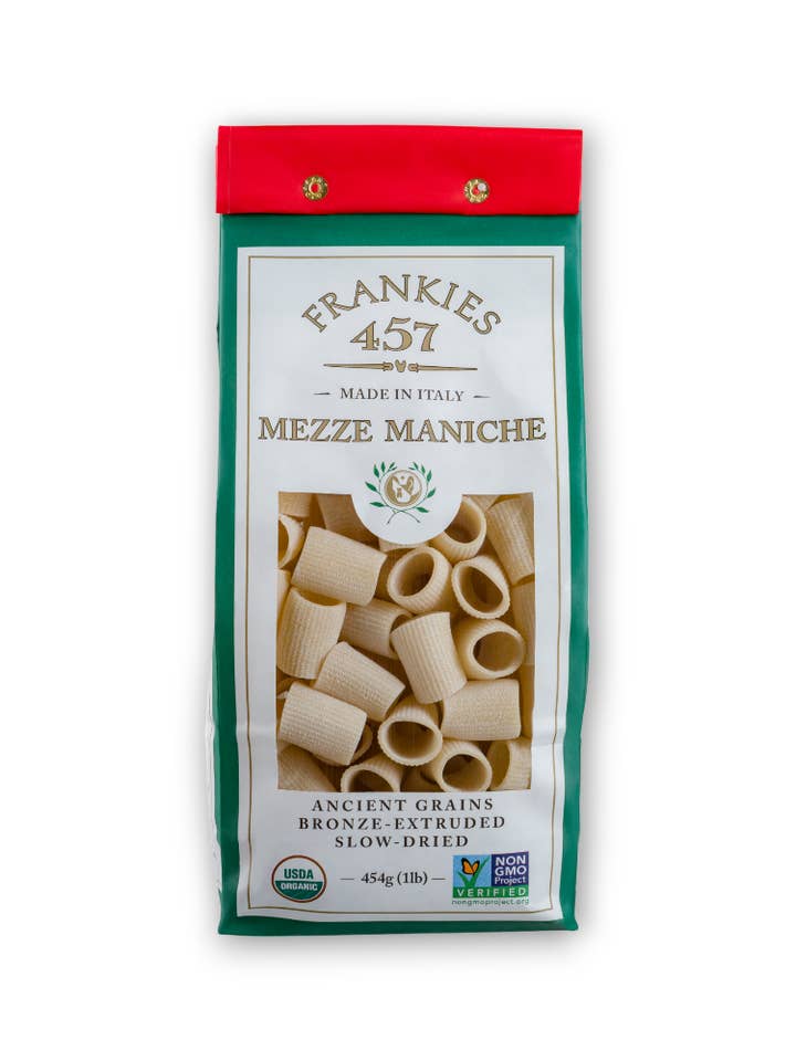 Mezze Maniche pour la vente par Frankies Olive Oil