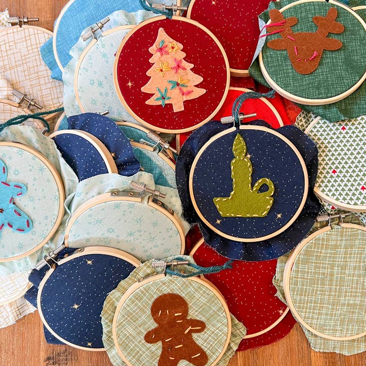 Stickerei für Kinder | Handgefertigtes Bastelset für Christbaumschmuck für den Großhandel von Made by Day