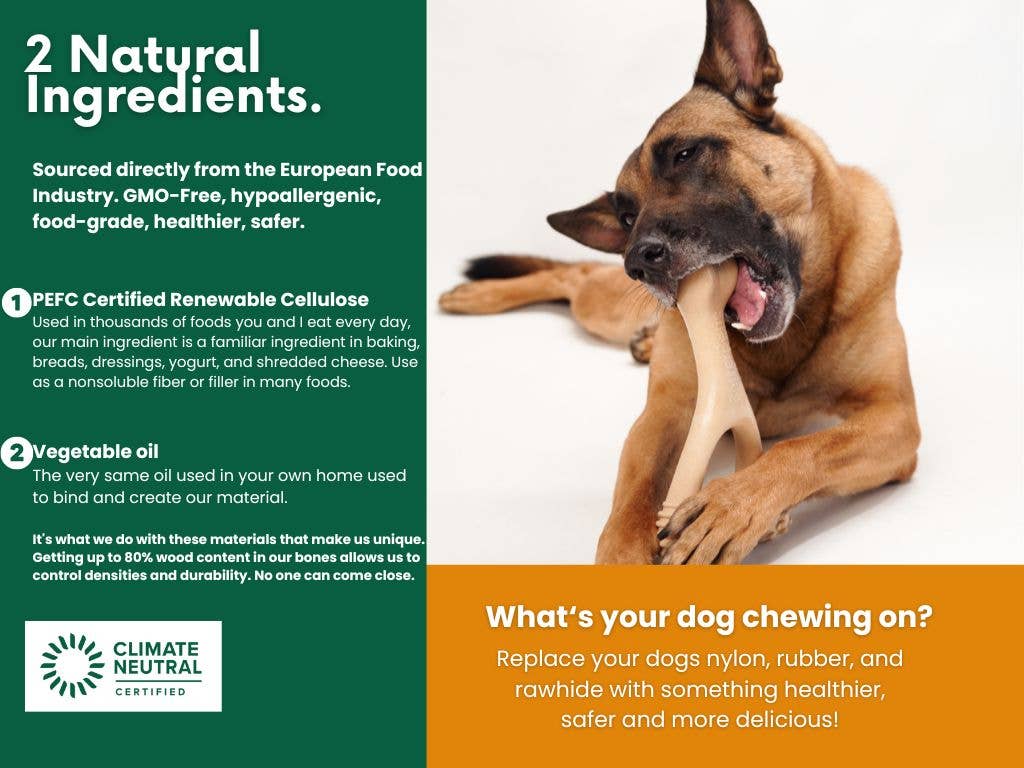 BetterBone Natural Dog Chews - Wholesale Pet Chew Toy - Dog - BetterBone HARD -Durable, All-Natural, No Nylon, Sustainable10