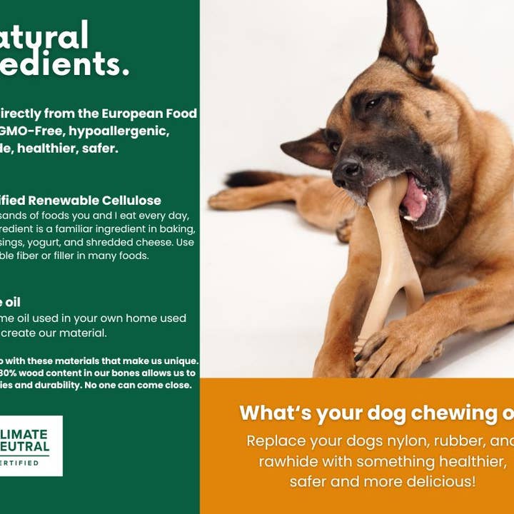 BetterBone Natural Dog Chews - Wholesale Pet Chew Toy - Dog - BetterBone HARD -Durable, All-Natural, No Nylon, Sustainable10