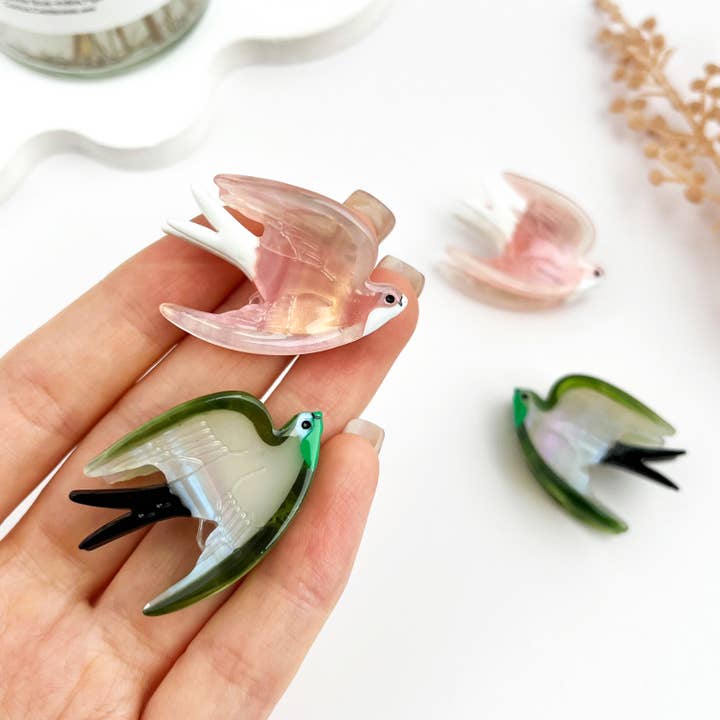 mildstyles - Wholesale Hair Clip - Women's - Mini Swallow Bird Acetate Hair Claw Clip –Summer Charm1