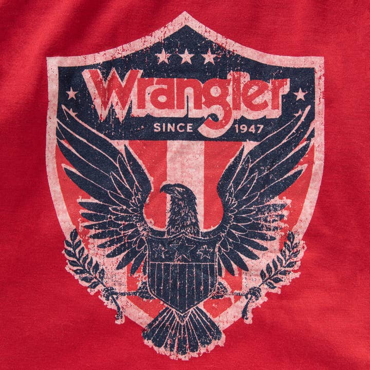 Lexington Pet & Wrangler Pet - Wholesale Pet Shirt - Dog - Wrangler Logo Graphic Tee Red - Eagle