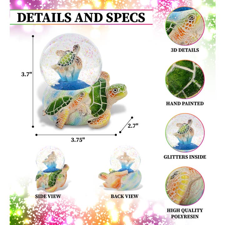Cota Global - Wholesale Snow Globe - Snowglobe - Green Sea Turtle Egg 65Mm1