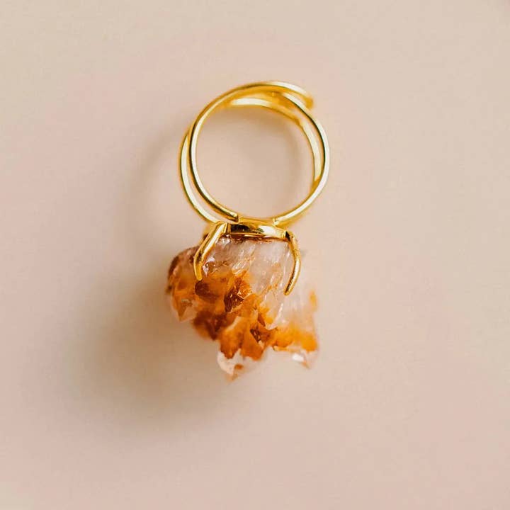 PHOEBE´S - Wholesale Pendant/Charm Necklace - Natural citrine link necklace in 18-carat gold2