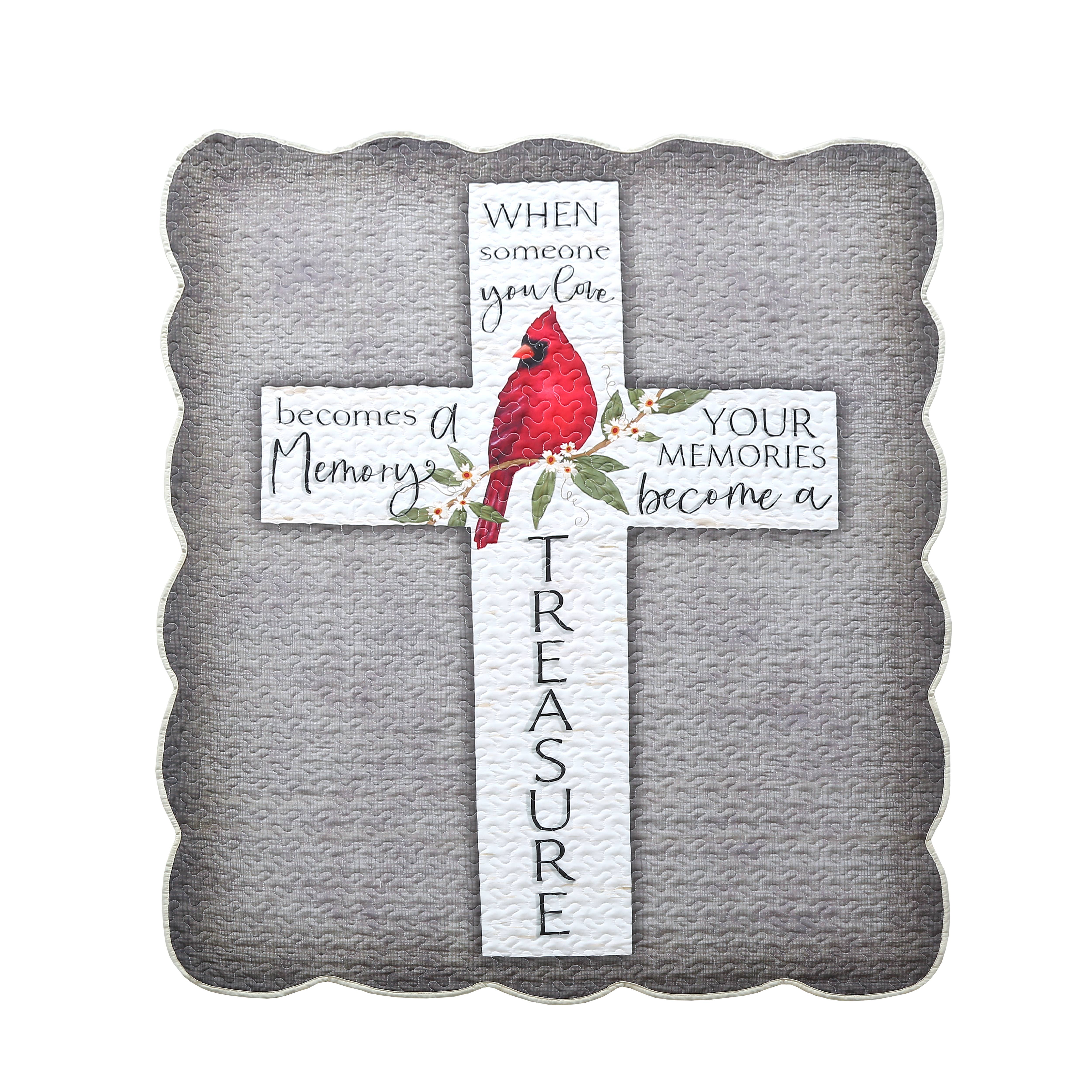 Duke Imports - Wholesale Throw Blanket - "Memories Become a Treasure" Quilted Throw 50"x60"4