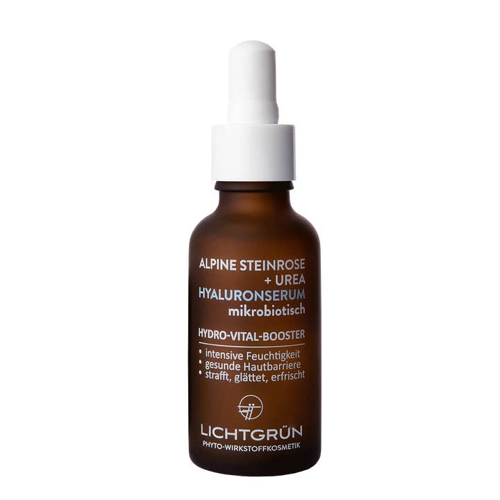LICHTGRÜN - Wholesale Facial Serum/Concentrate - Hyaluronic Serum 30ml Alpine Stone Rose+Urea Microbiotic6