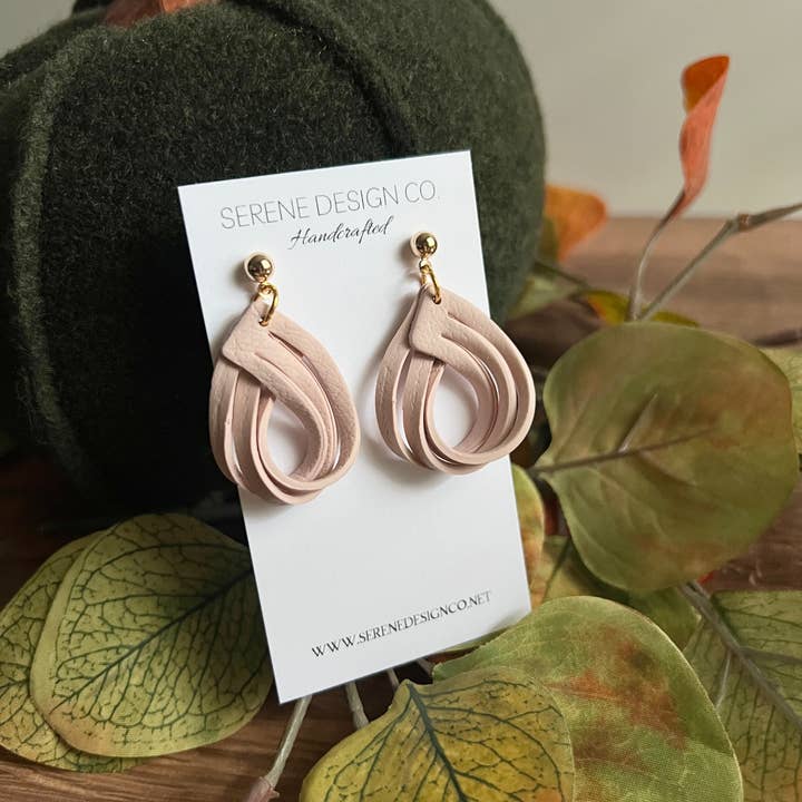 Serene Design Co. - Wholesale Dangle Earrings - Leather Dupe Loop Earrings8
