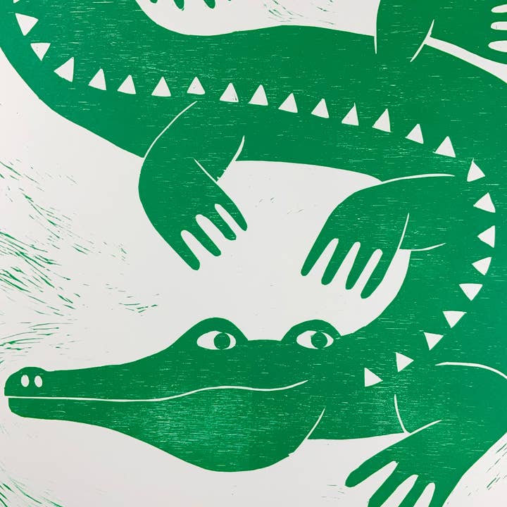 Strangford – wholesale Art print – Bend & Snap - Original Woodcut Print