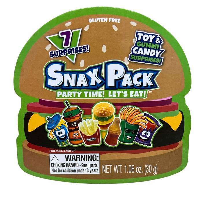 Grandpa Joe's Candy Shop - Wholesale Snack Bar - Snax Pack 6ct Tray Toy & Candy 1