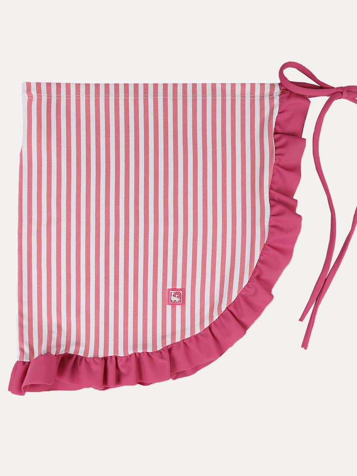 Paréo rayé rouge pour la vente par Al Agua Patos