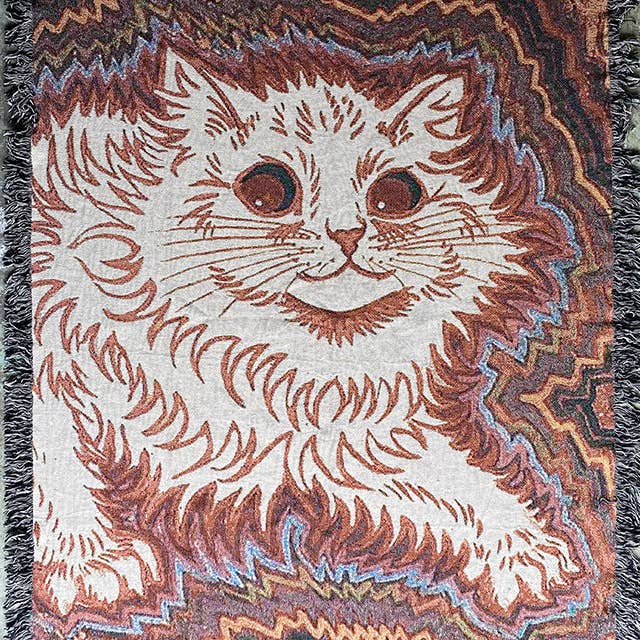 Louis Wain Blanket for wholesale by Strike Gently