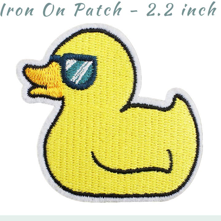 Cool Duck Embroidered Patch- RTS for wholesale by Beast Threads LLC