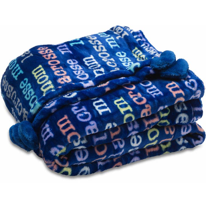 Lacrosse Mom - 60" x 50" Royal Plush Blanket for wholesale by Pavilion