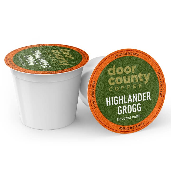Door County Coffee - Wholesale Ground Coffee - 10 Count Highlander Grogg Flavored Specialty Coffee1
