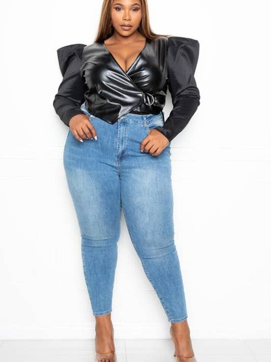 CHAQUETA CON HOMBROS DESCUBIERTOS para venta al por mayor de J2 FASHION