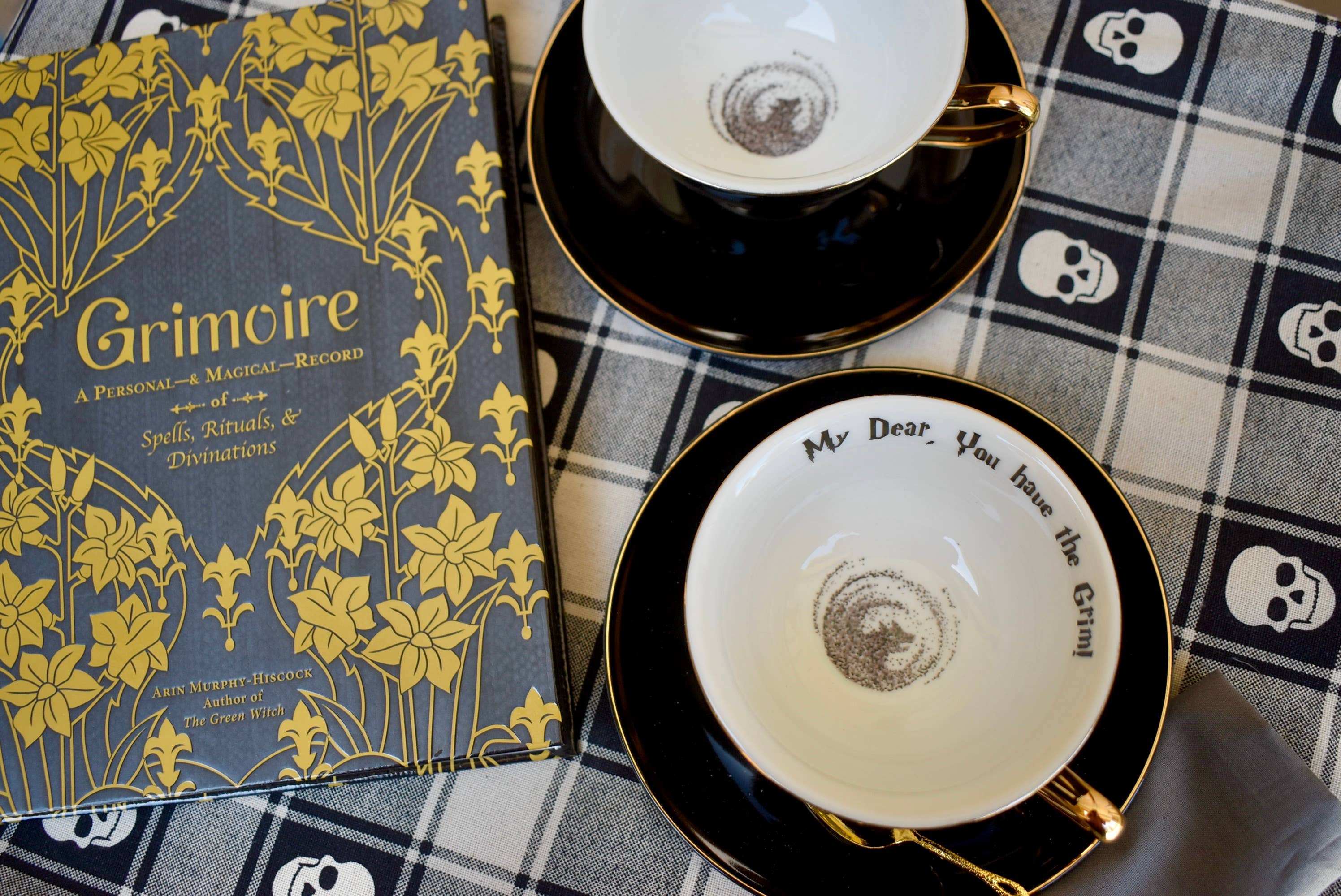 All Little Cute Things - Vendita all'ingrosso Tazza da tè/caffè - Tazza da tè con lettura delle foglie di tè "My Dear You Have the Grim" in fine porcellana6