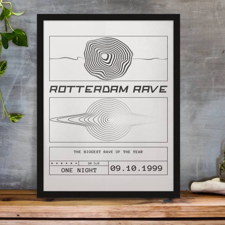 Vintage Wall Graphics - Wholesale Poster - Rotterdam Rave Techno & Gabber Music Poster Wall Art