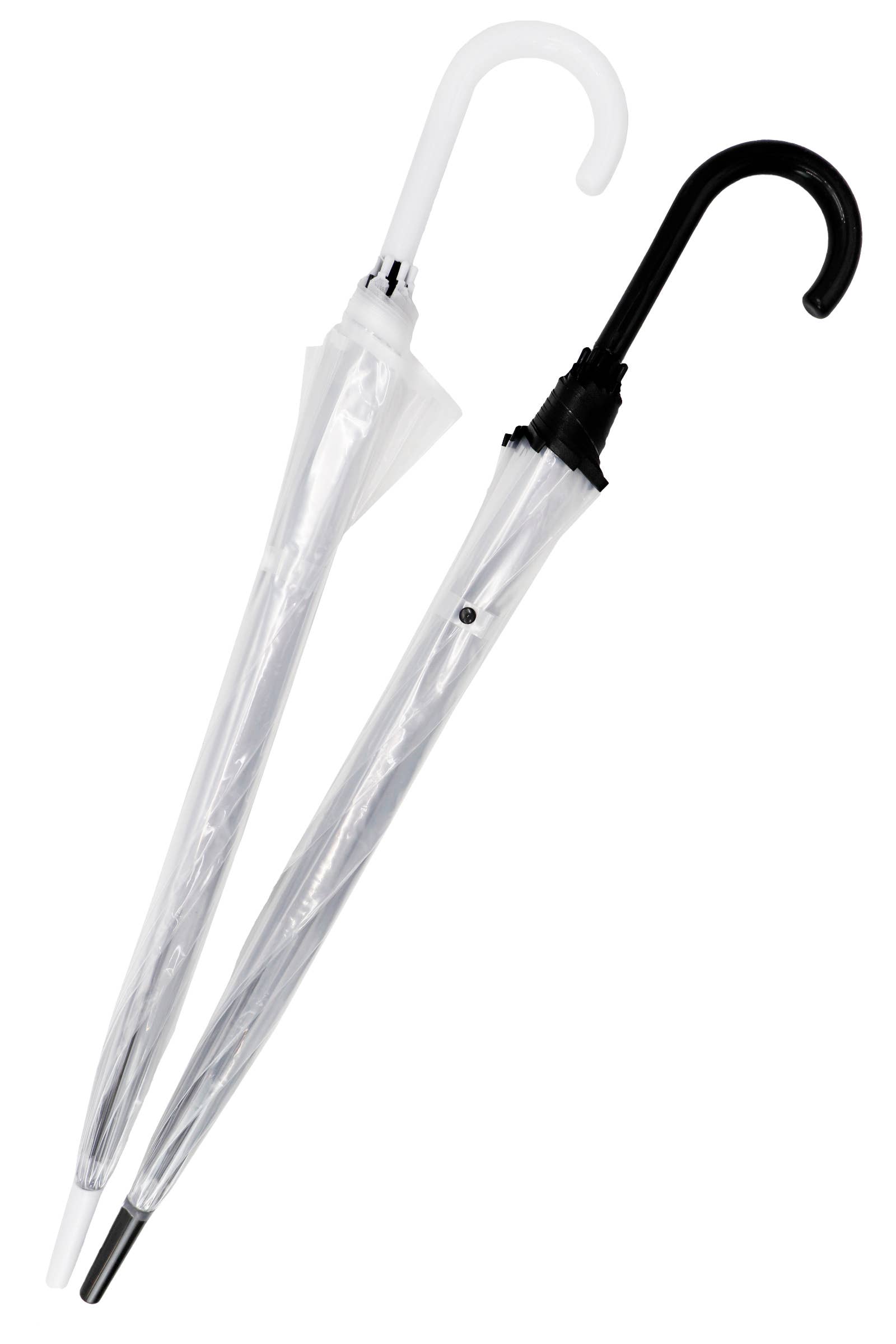 ASSORTITI Ombrello trasparente a cupola in PVC con apertura automatica pieghevole in vendita all'ingrosso su Faire1