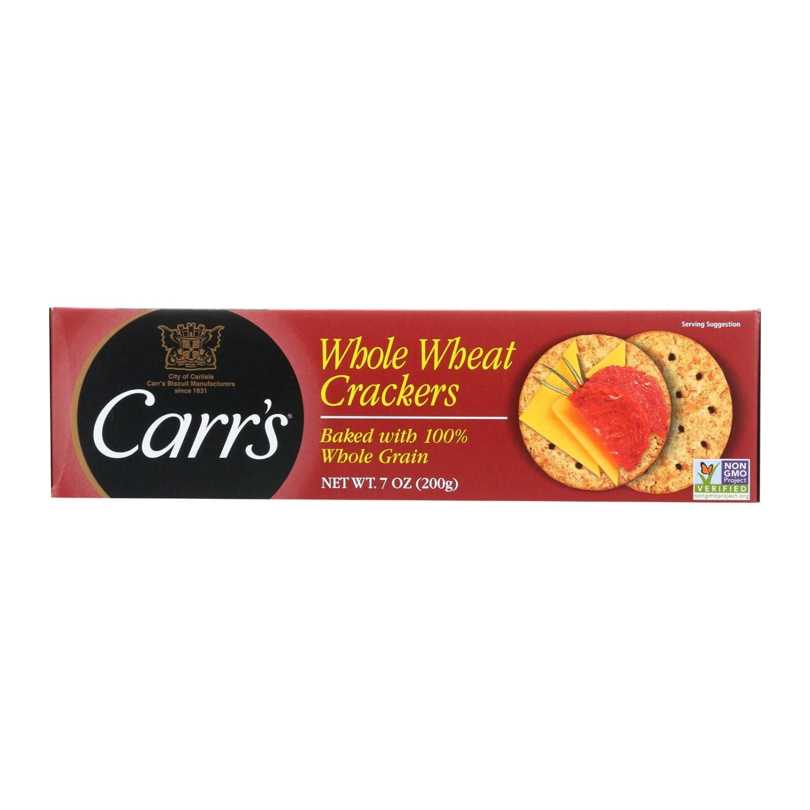 Ware Spark - Wholesale Crackers - Carr's Crackers - Whole Wheat - Case Of 12 - 7.1 Oz0