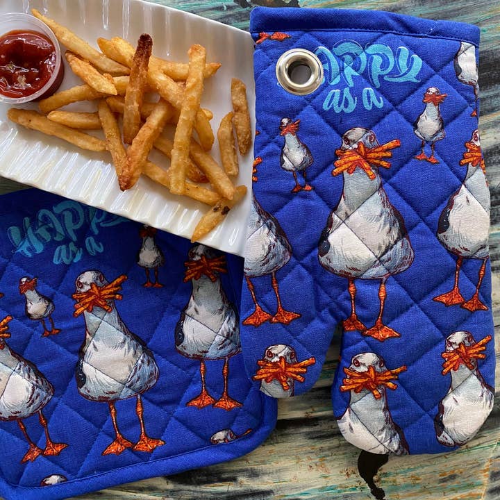 Seagull Fries potholder set XL Size for wholesale by Trunkers