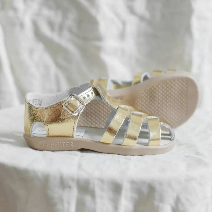 Zimmerman Shoes - Wholesale Sandals - Kids - Audrey Fisherman Sandal - Gold1