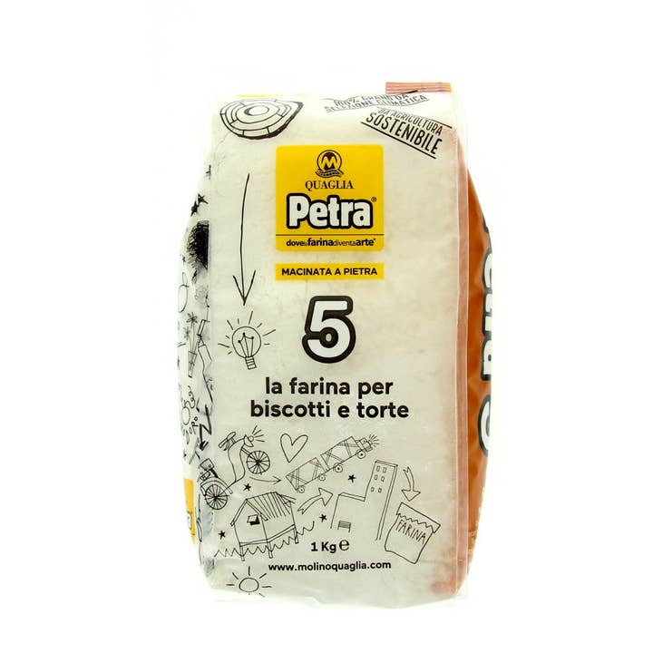 Petra 5 Farina Professionale Macinata a Pietra - Torte e Biscotti per la vendita all'ingrosso da parte di Sweet Imports LLC