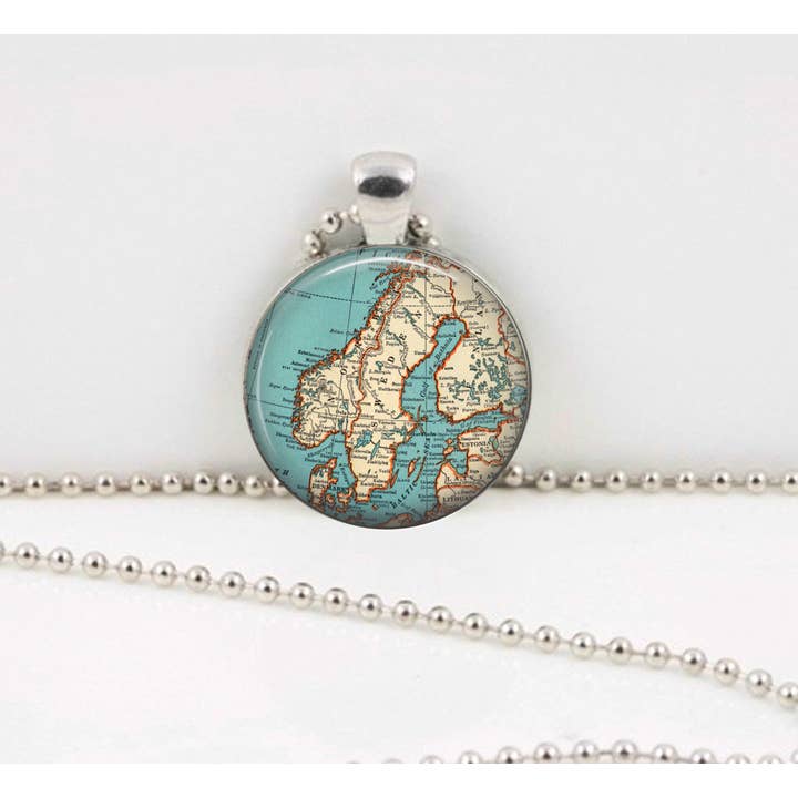 North Star Pendants – Engroshandel Vedhæng/charm – Skandinavien kort vedhæng