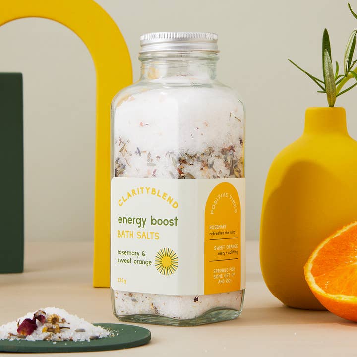 Energy Boost Aromaterapi Badsalt för wholesale av Clarity Blend Aromatherapy