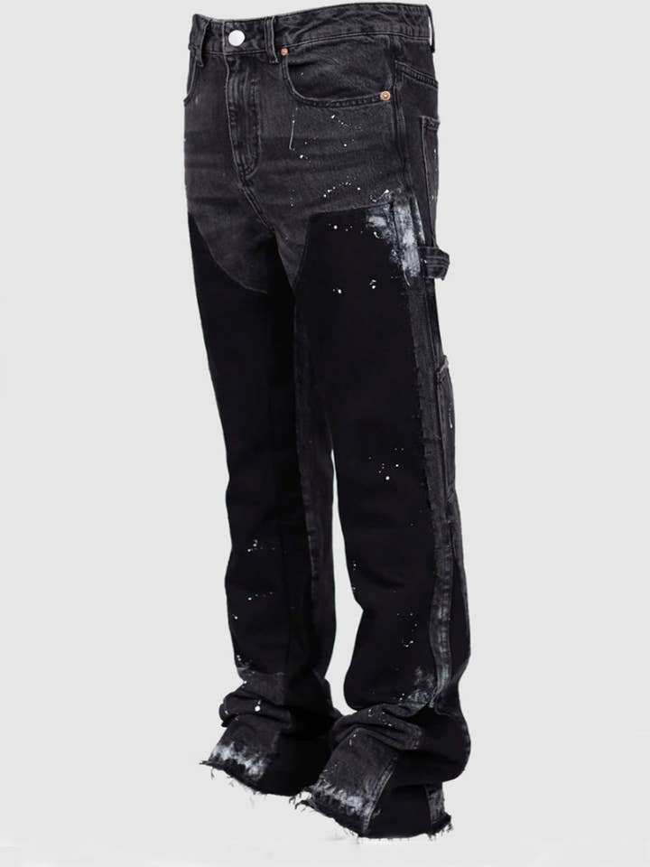 SALINA TRADING INC - Wholesale Jeans - Men's - Men Fashion Loose Flared Cargo Denim Pants3