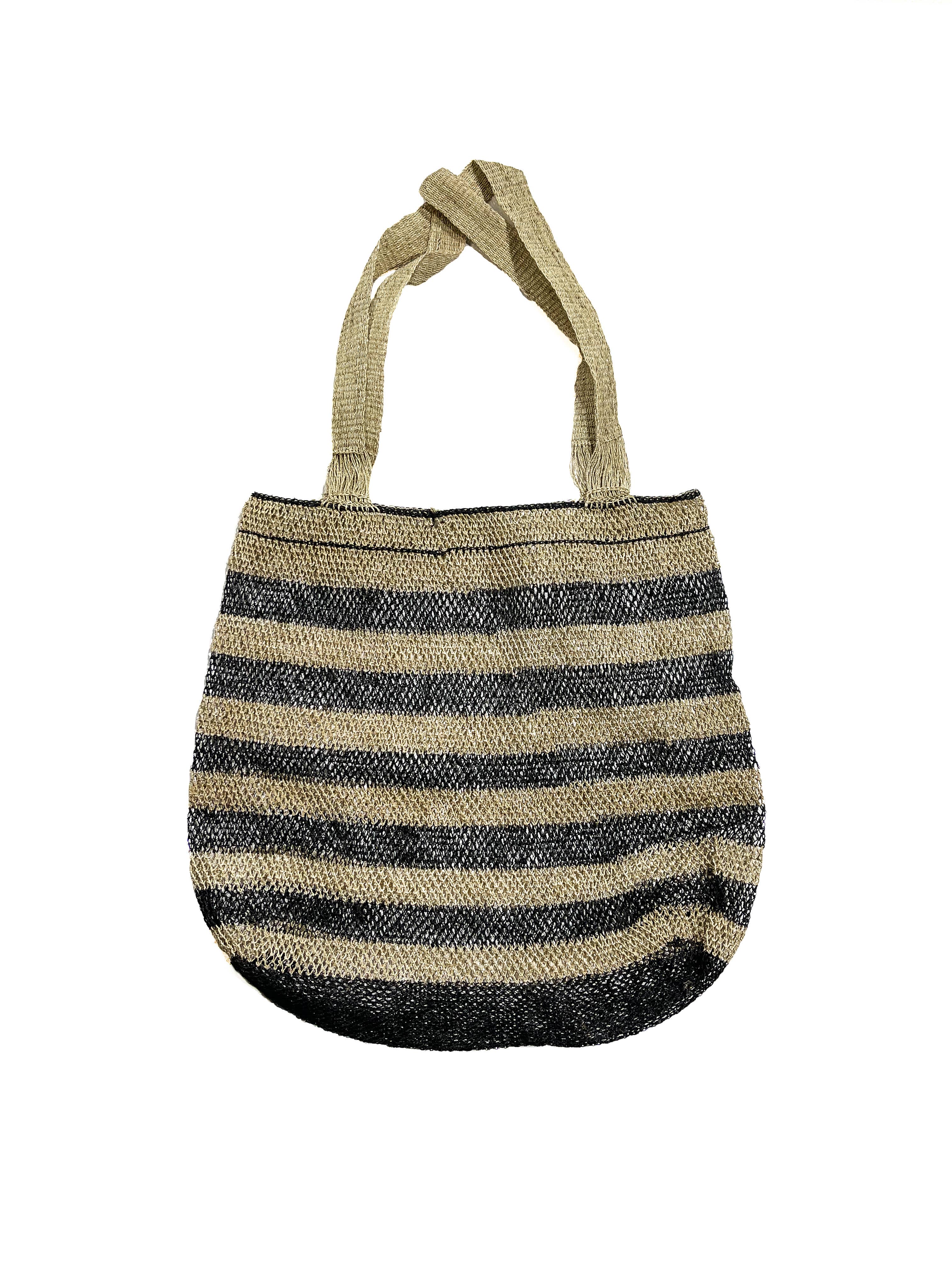 A Million Elephants - Wholesale Tote Bag - Women's - Natural Vine Tote Bag - Stripe1