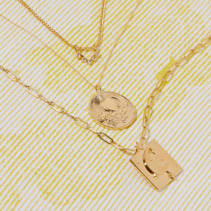 Studio Grun - Wholesale Pendant/Charm Necklace - Sea Token Necklace in Gold6