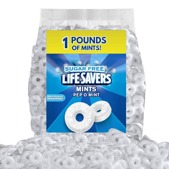 Candy In Bulk - Wholesale Mints - Life Savers Sugar Free Mints Pep-O-Mint Bulk Value Pack