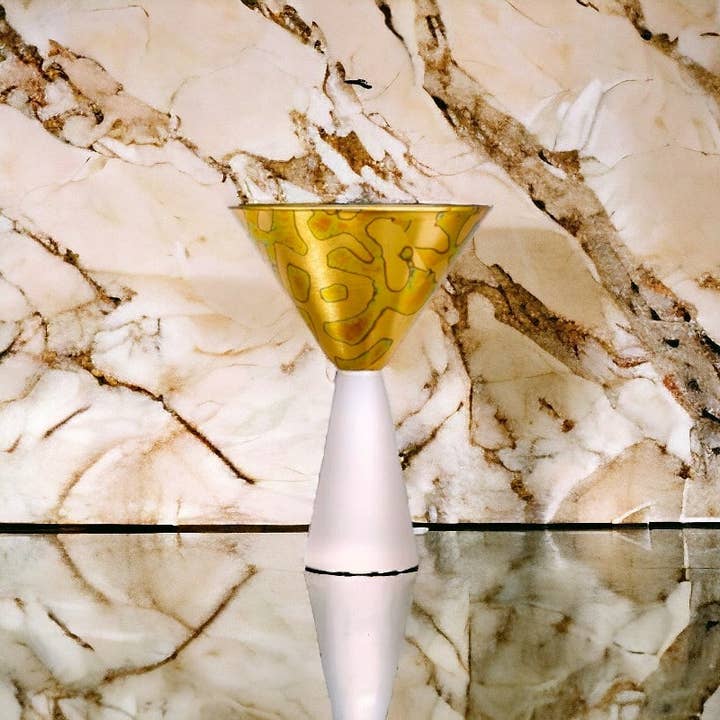 Jersey Art Glass - Wholesale Cocktail/Liquor Glass - Roman Martini Glasses (Set of 2)