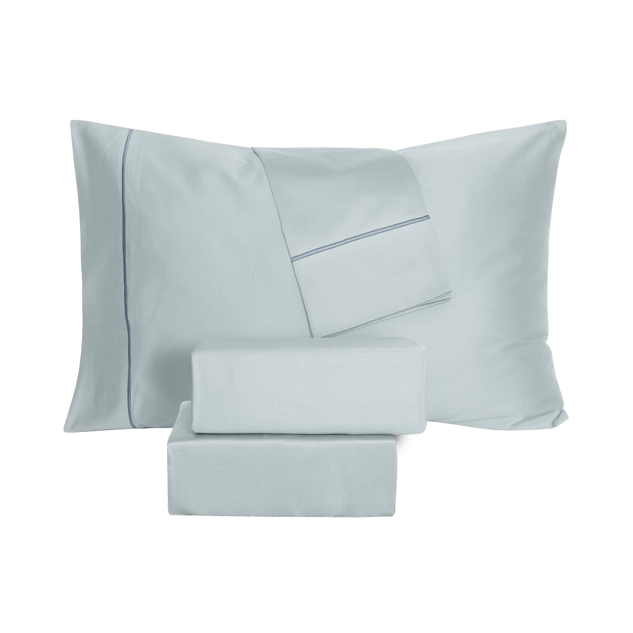 Cottonpassion_US – Conjunto de lençóis por atacado – Jogo de lençol em algodão cetim 400 fios com bordado - 4 peças71