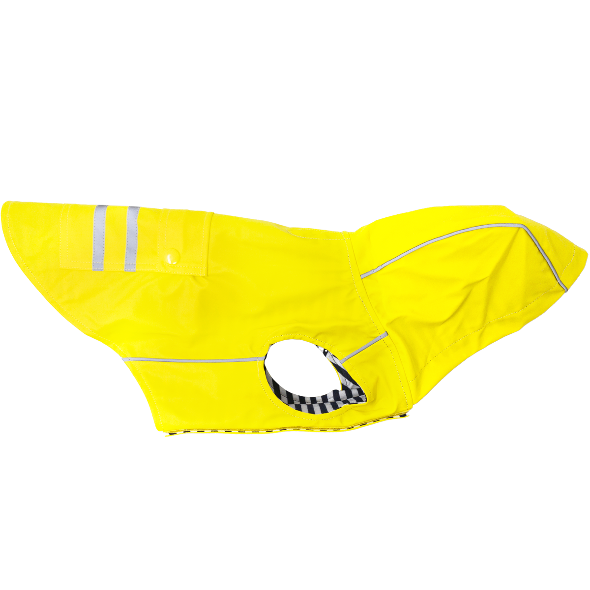 Doggie Design - Wholesale Pet Raincoat - Dog - Slicker Raincoat with Striped Lining - Yellow2