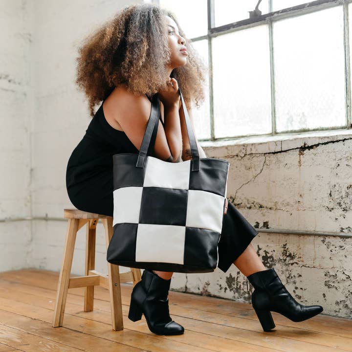 Cacta - Wholesale Tote Bag - Women's - Checker Tote3