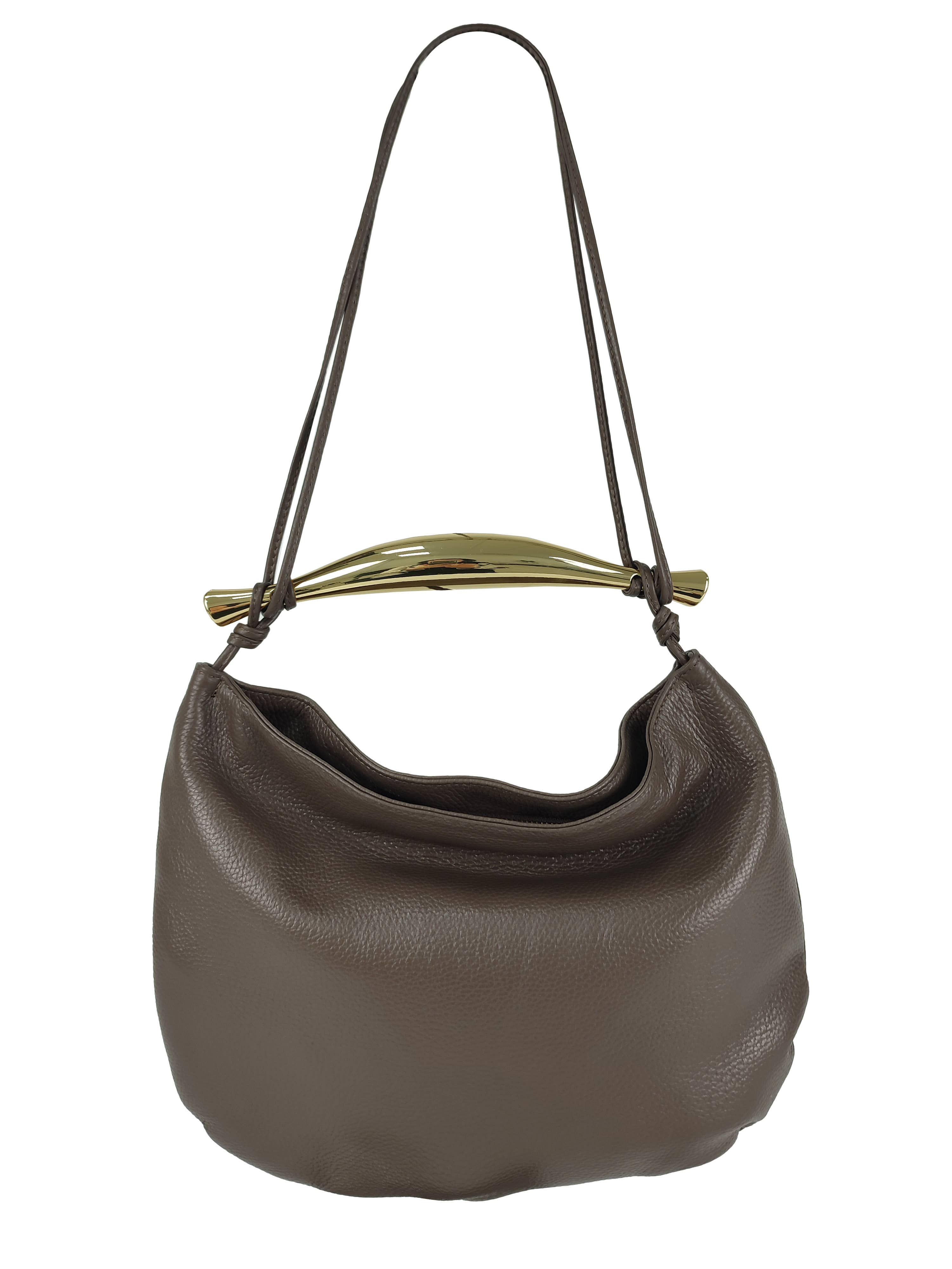 Florence Leather - Vente Sac porté épaule – femme - Sac avec poignée en métal6