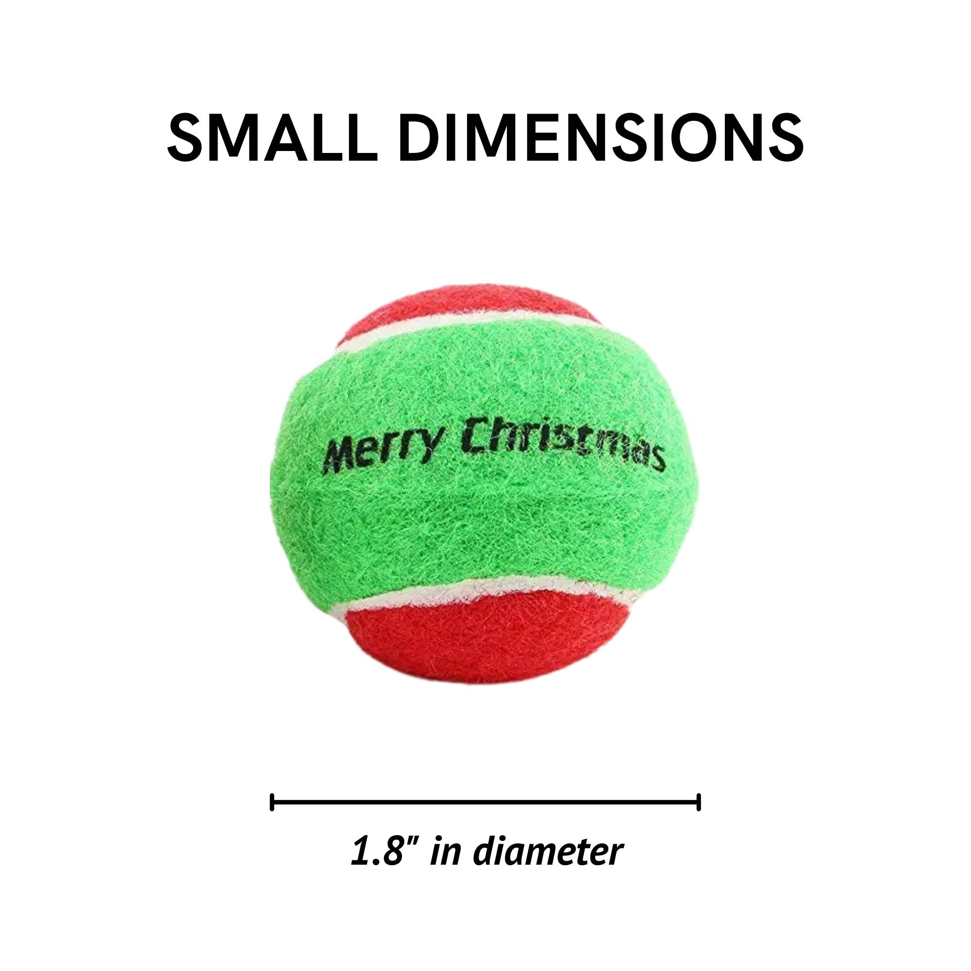 Midlee Designs - Wholesale Pet Fetch Ball - Dog - Midlee Merry Christmas Dog Tennis Balls5