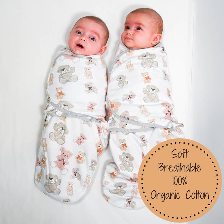 LollyBanks - Wholesale Sleepsack - Baby - Bear Hugs Baby Sleep Swaddle 100% Organic Cotton