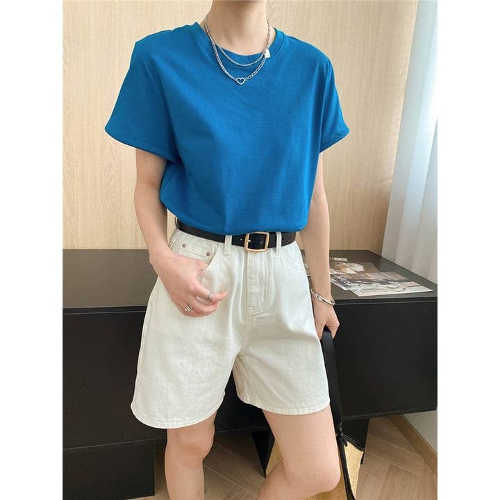 Enfärgad casual T-shirt för wholesale av Ekartini