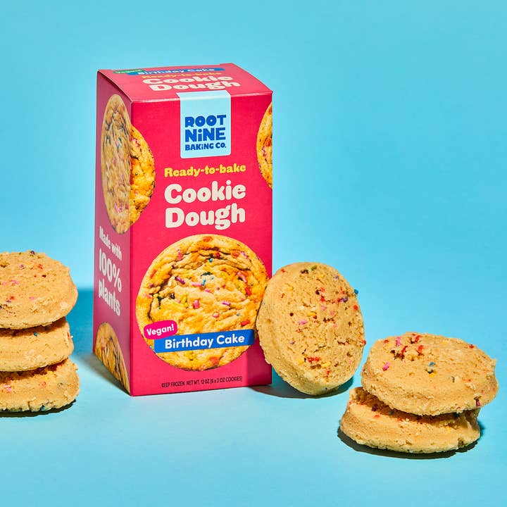 Birthday Cake Ready-to-Bake Cookie Dough for wholesale by Root Nine Baking Co.