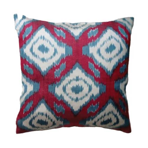 Cushion Ikat Silk for wholesale by Studio Mikael Paris