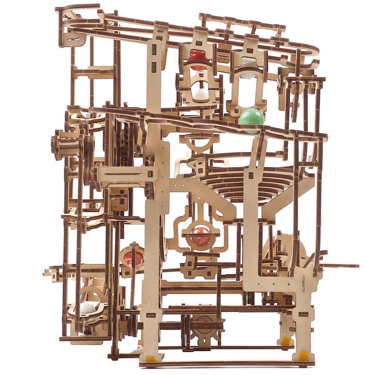 Ukidz LLC - Wholesale DIY Craft Kit - UGears Marble Run Stepped Hoist - 2 -Wooden 3D Puzzles - DIY8