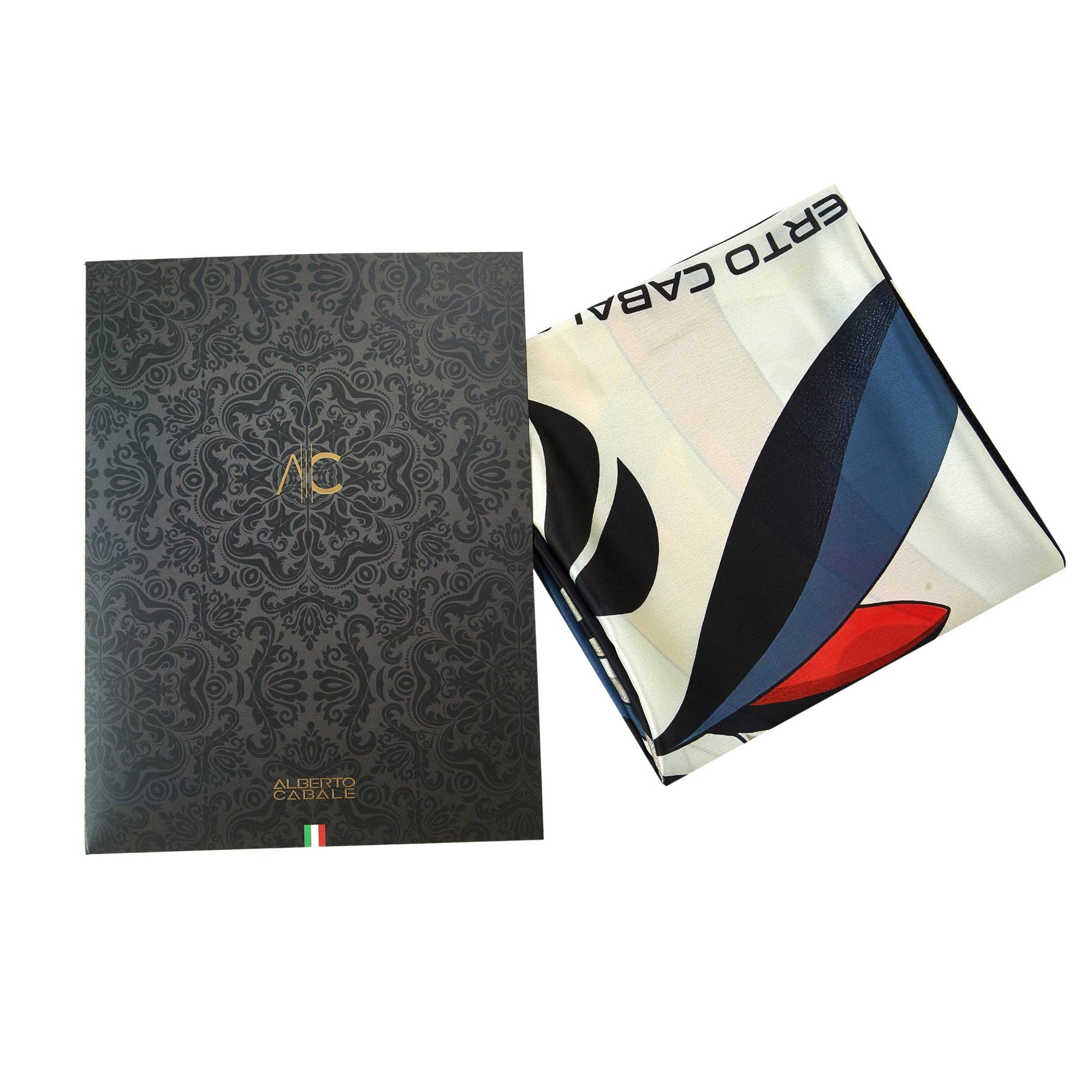 Black Zoé Pelican large silk square for wholesale on Faire3