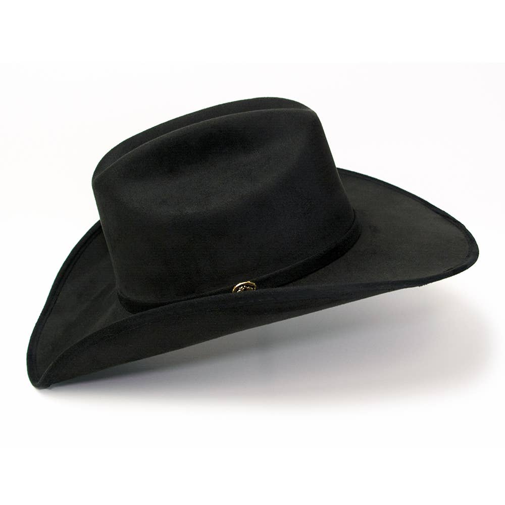 Western Express – Chapéu de cowboy - Unissexo por atacado – Chapéu de Gado Ocidental Preto com Detalhe de Cabeça de Cavalo na Faixa4