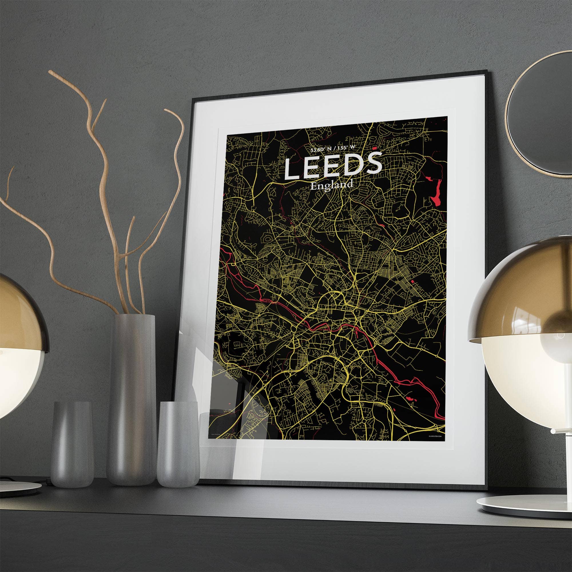 OurPoster.com – wholesale Poster – Leeds karta affisch82