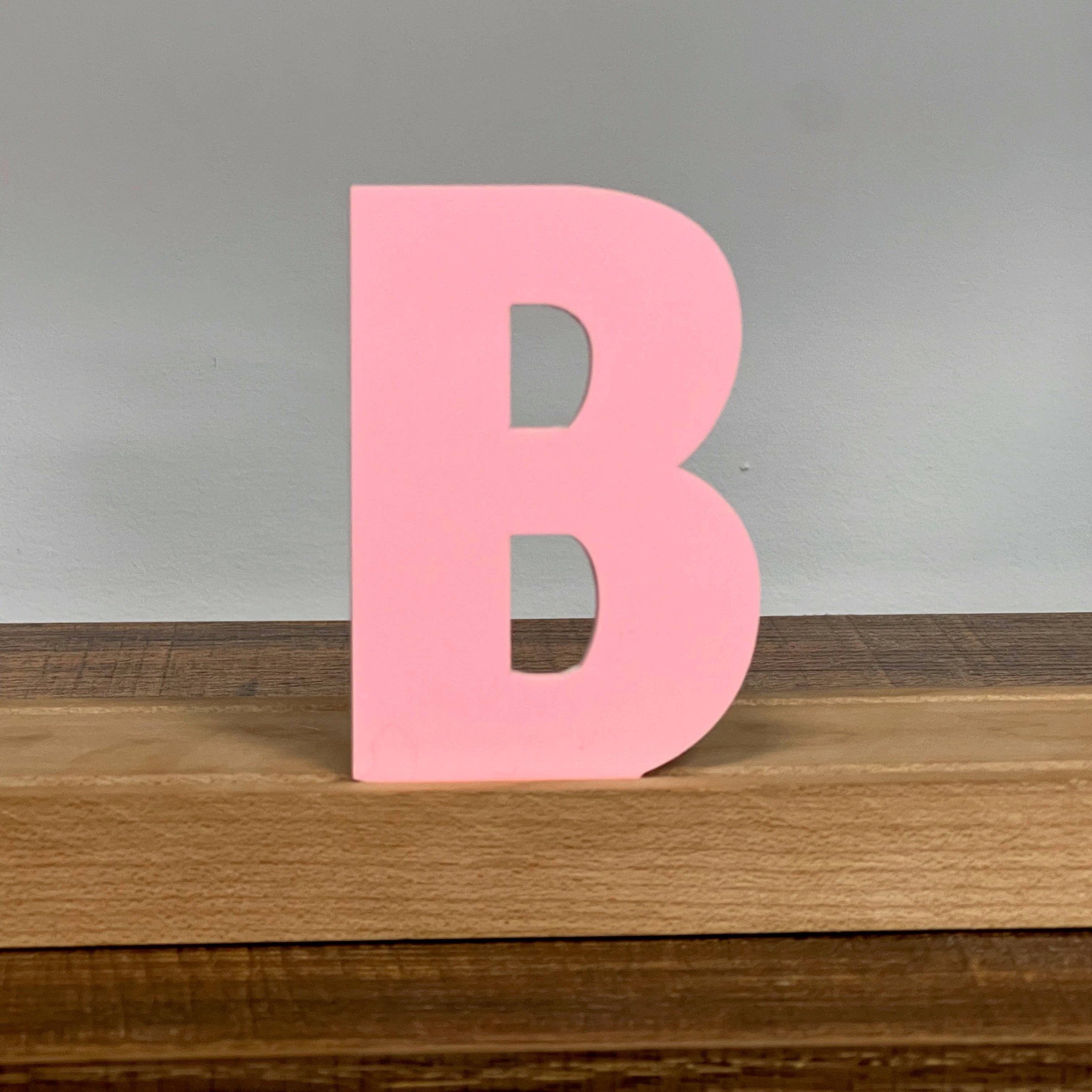 Artifacture - Wholesale Sign - Kryliq Individual Letters: 3" Craftsman Style- Matte Pastel Pink3