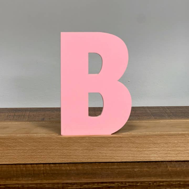 Artifacture - Wholesale Sign - Kryliq Individual Letters: 3" Craftsman Style- Matte Pastel Pink3