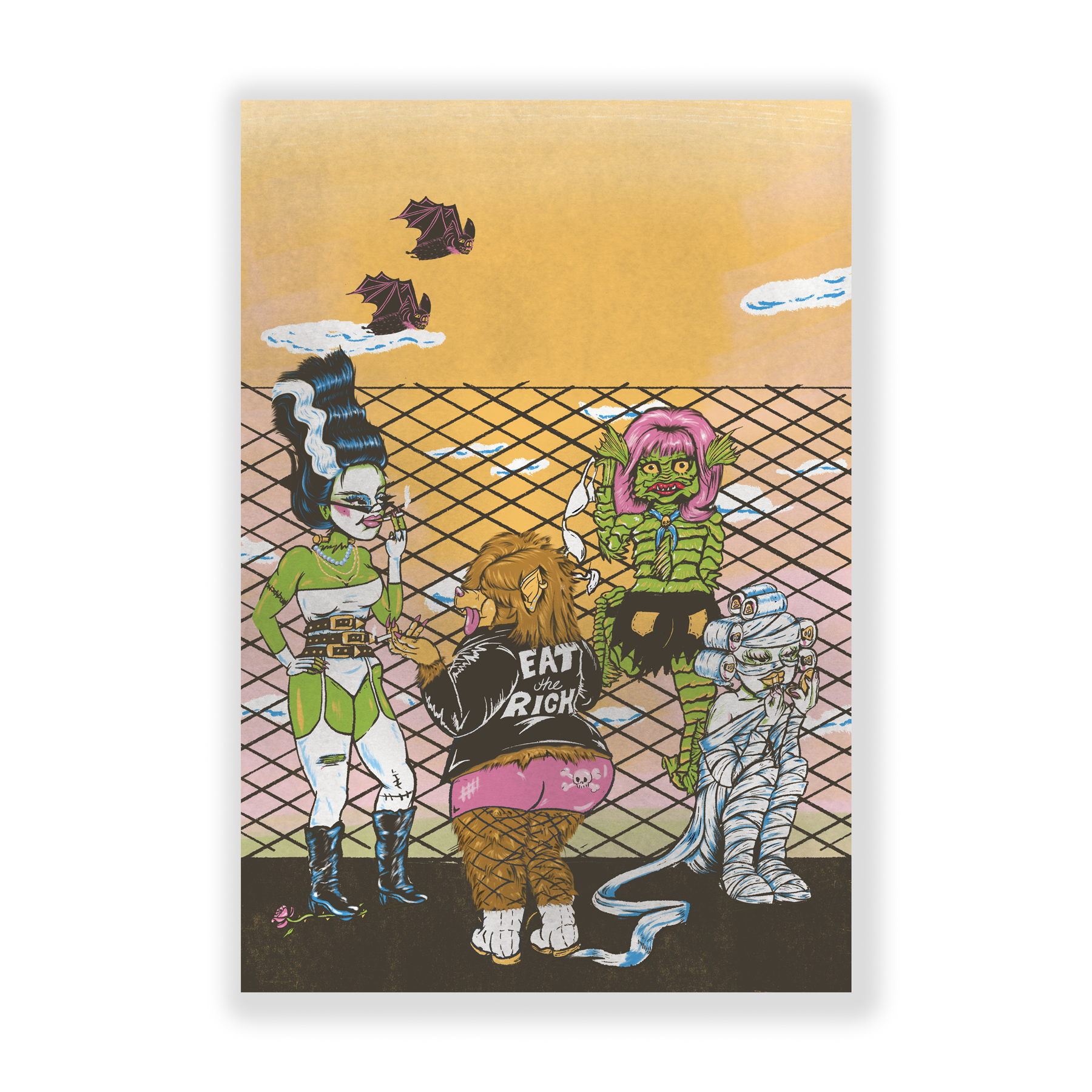 HanFran - Wholesale Art Print - Cool Ghouls Club Print1