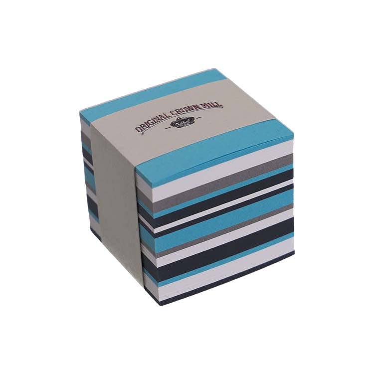 Royal Posthumus - Venta al por mayor Conjunto de papelería y tarjetas - Crown Mill | Bloc de cubos | 5x5x5 cm5